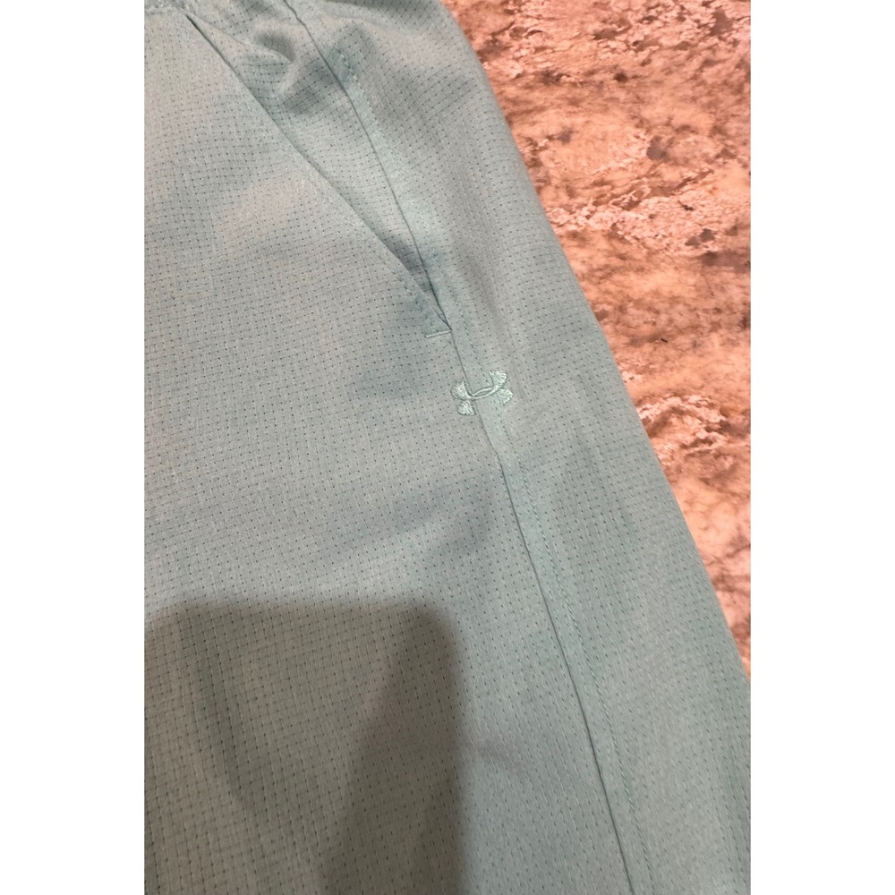 Under Armour Mens HeatGear Golf Shorts Aqua Teal Loose Fit Size 32 Textured - Picture 3 of 12